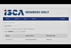 ISCA Member